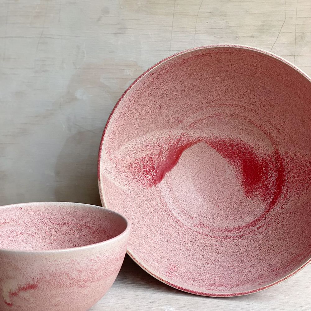 Oda skål, medium, rosa