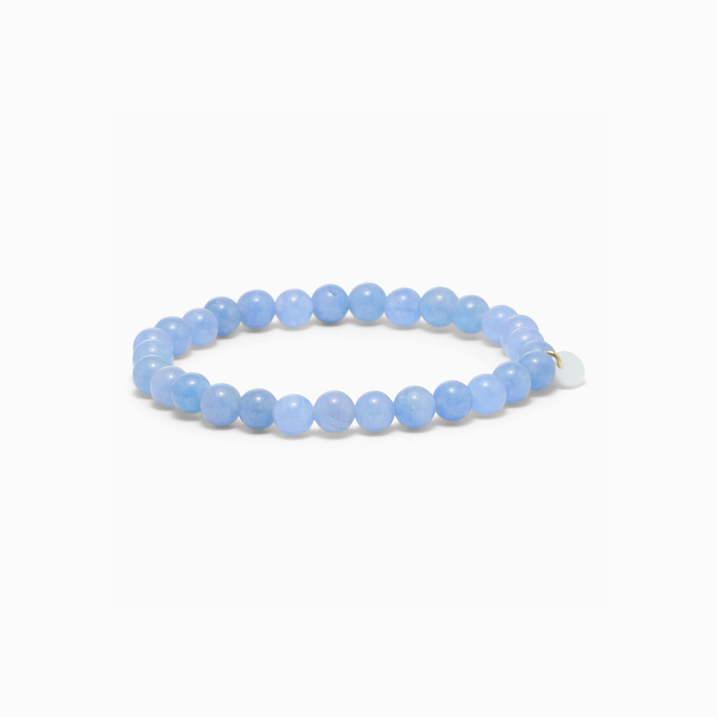 Armbånd,  aquamarin, "mod" 6mm 