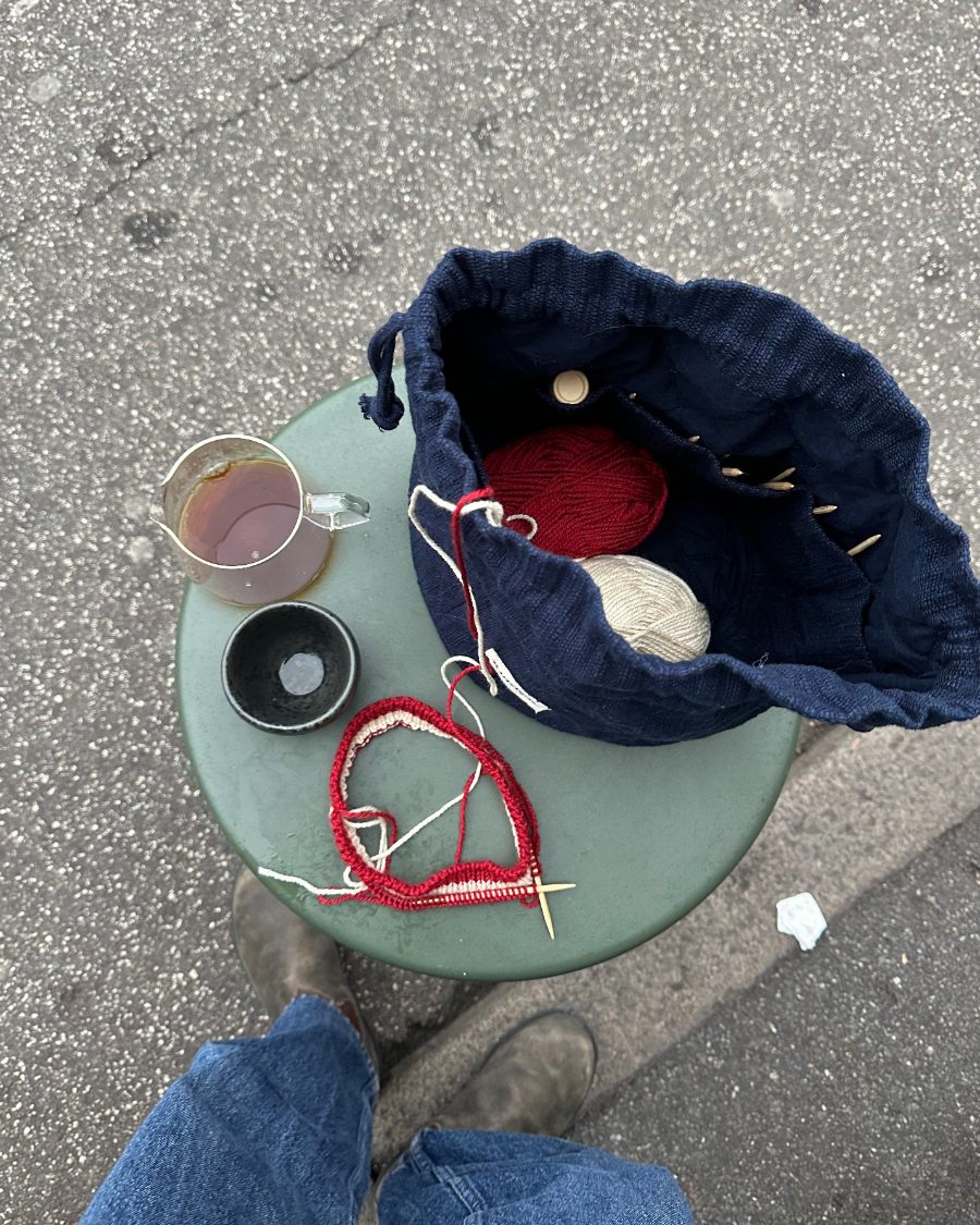 Knitter's Project Bag, Night Sky