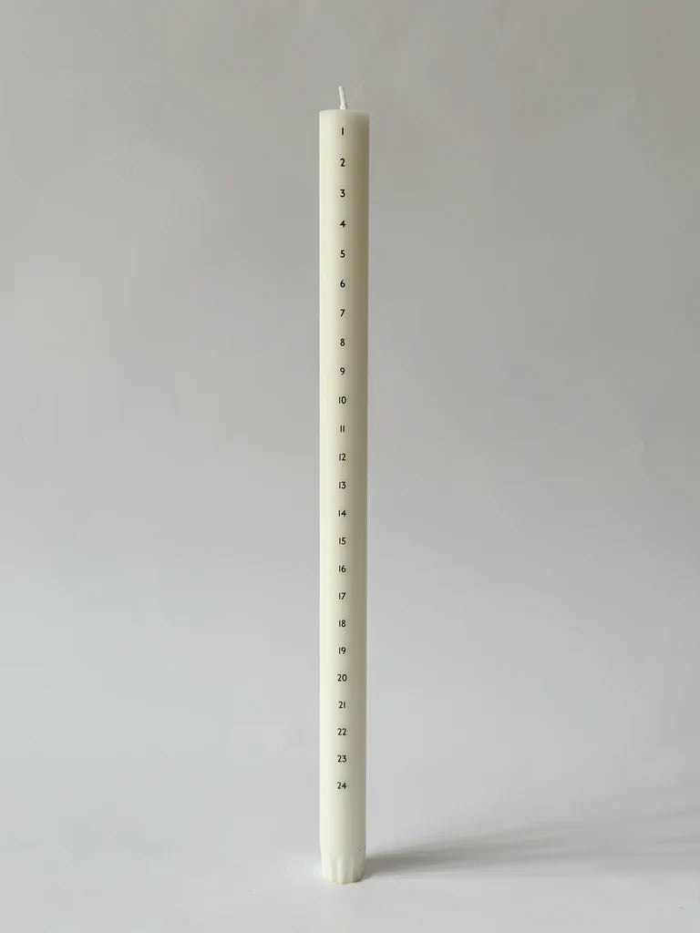 Kalenderlys Ø2,2cm, sorte tal